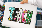 Teacher Png Sublimation Design, a Transportation Illustration by SinaCreation (Thumbnail 2 of 5)