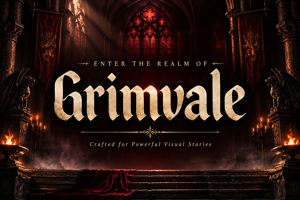 Grimvale, a Blackletter Font by Wow Magic (Photo 3 of 5)