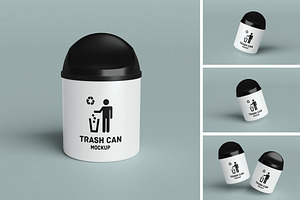 Trash Can Mockup