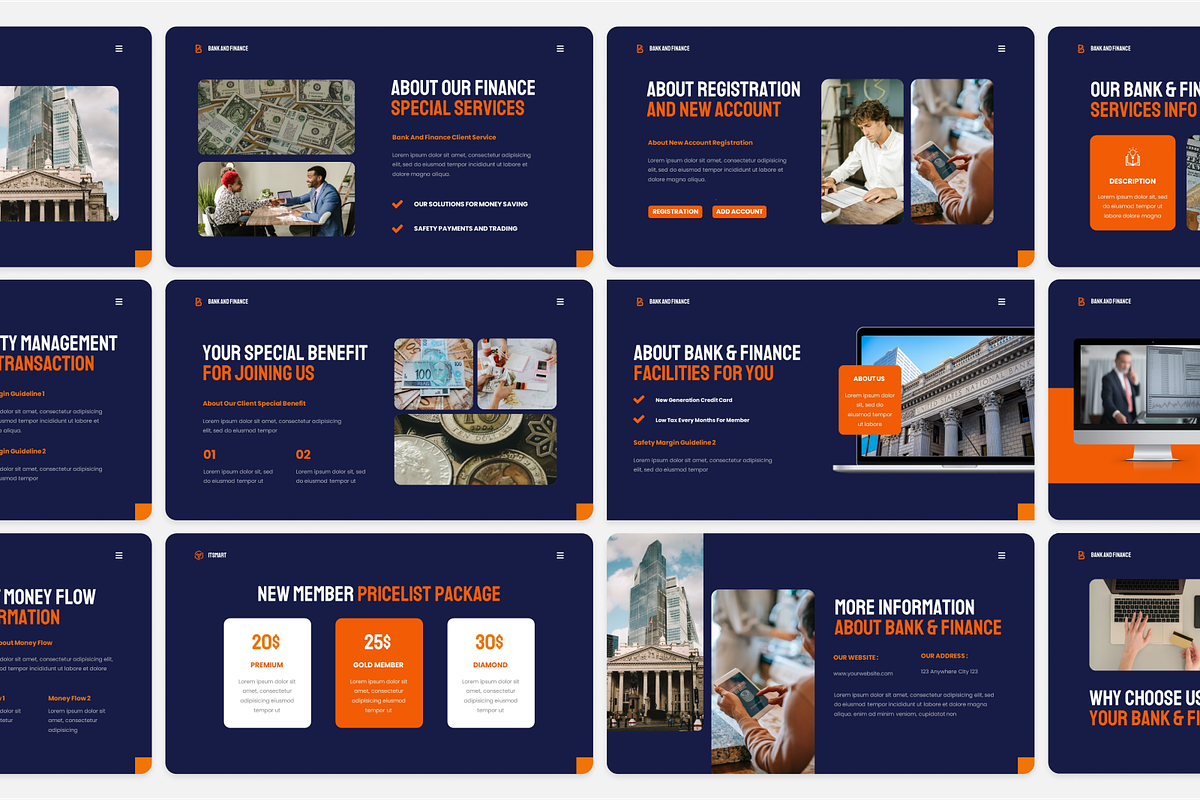 Bank And Finance Google Slide, a Presentation Template by Annora Studio (Photo 2 of 5)