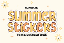 Summer Stickers - Playful Kids Font