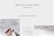 MOUNTAINS aesthetic *watercolor*, a Background Graphic by Youksy (Thumbnail 13 of 16)