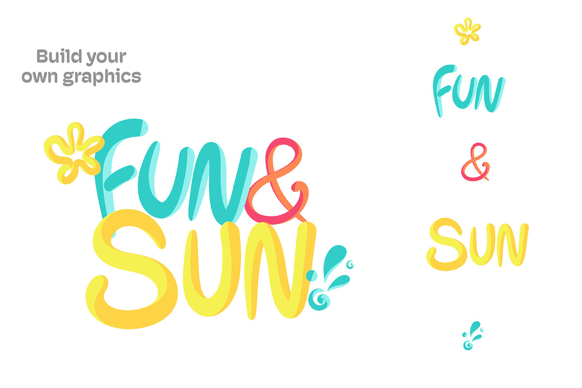 Bubbly Summer Graphic Elements, a Solid Icon by KT Art & Design (Photo 5 of 9)