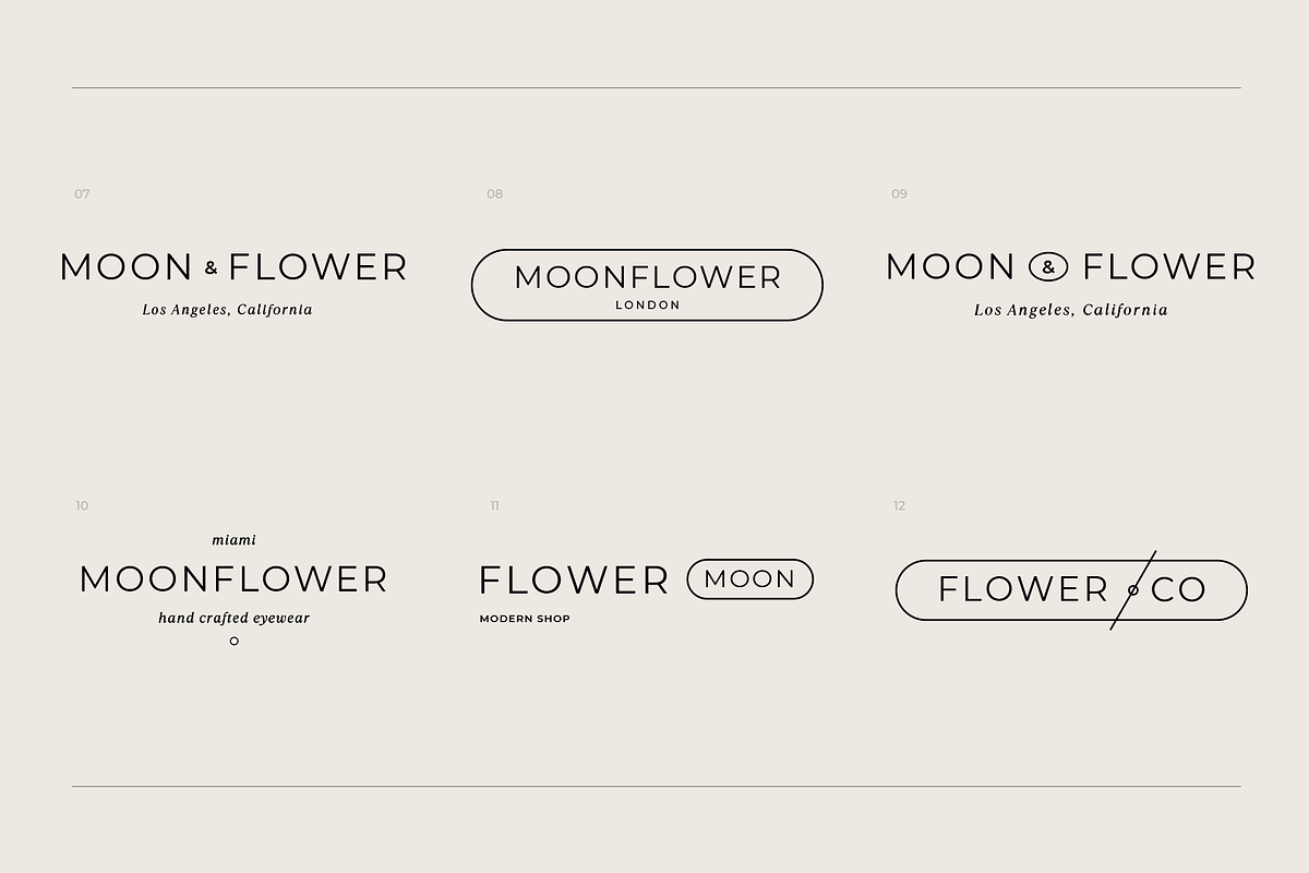 MoonFlower Logo Kit - Ai, Psd, Canva, a Branding & Logo Template by ArealPro (Photo 9 of 9)