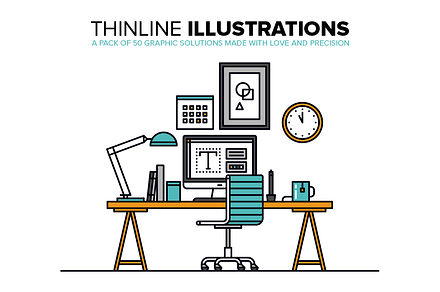 Thinline Illustrations Collection