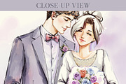Watercolor Wedding Invite Set, a Marketing Template by Elena Naumchenkova (Thumbnail 4 of 4)