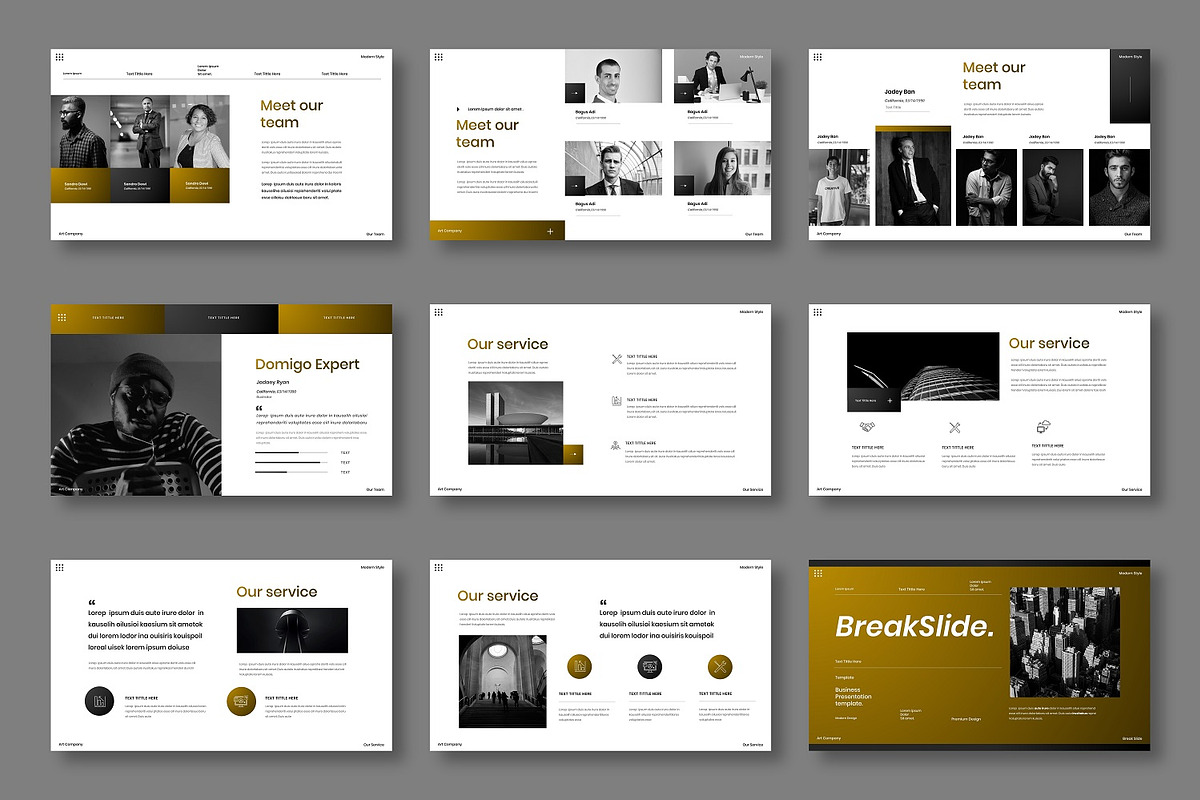 Domigo - Business Google Slide, a Presentation Template by Dens Creative Studio (Photo 3 of 6)