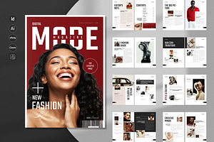 Magazine Template | Canva Layout, a Magazine Template by Spark_Creative
