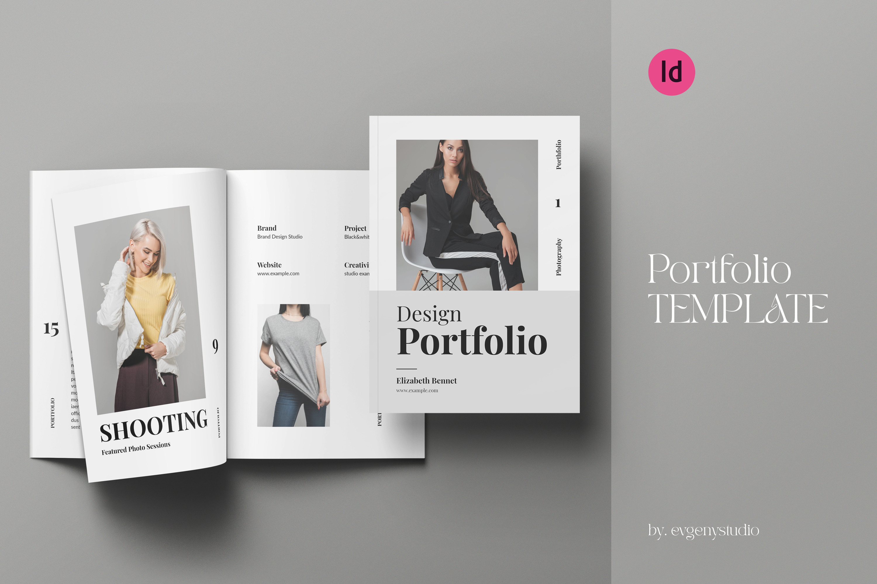 Design Portfolio Template, a Brush Add-On by evgenystudio