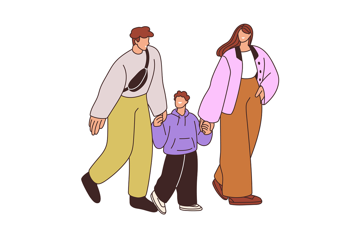 People walking on street set, a Person Illustration by Good Studio (Photo 3 of 10)
