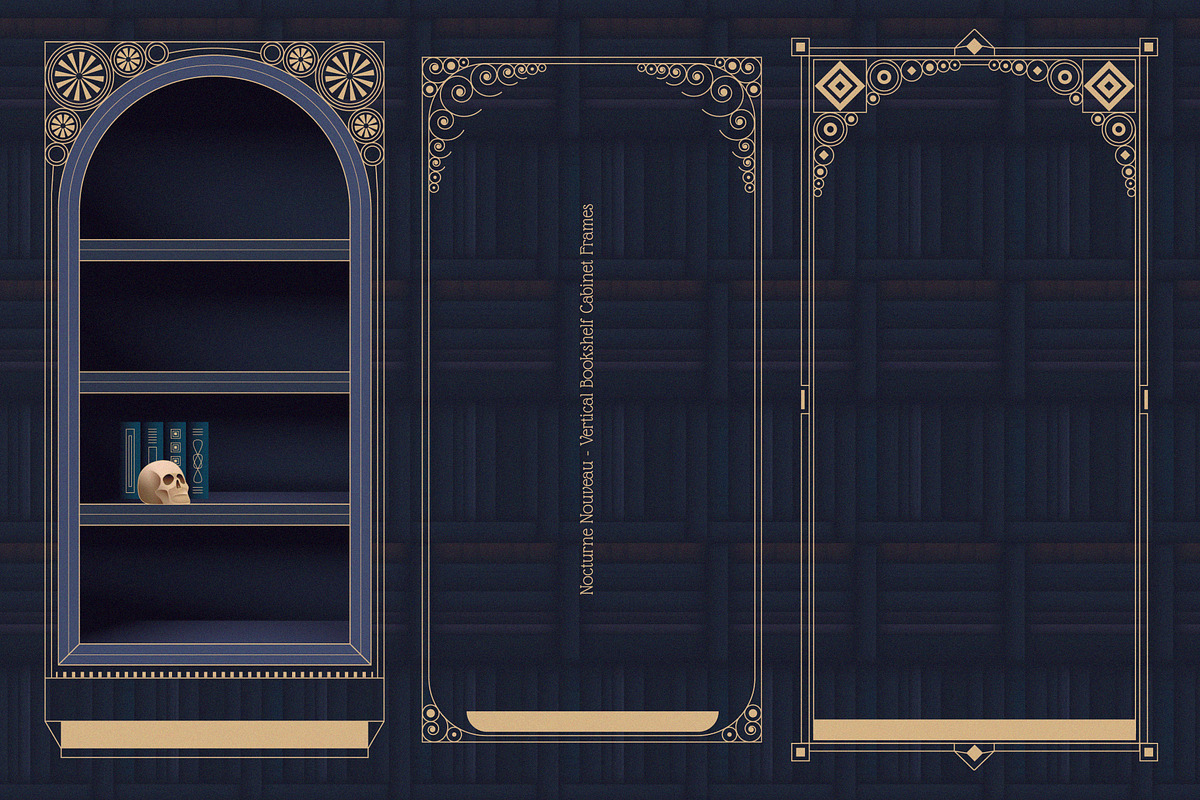 Nocturne Nouveau Branding Kit, a Decorative Illustration by Polar Vectors (Photo 5 of 20)