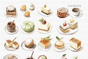 Watercolor Japanese Desserts &Coffee, a Decorative Illustration by ThaismotaCreativeCo (Thumbnail 5 of 7)