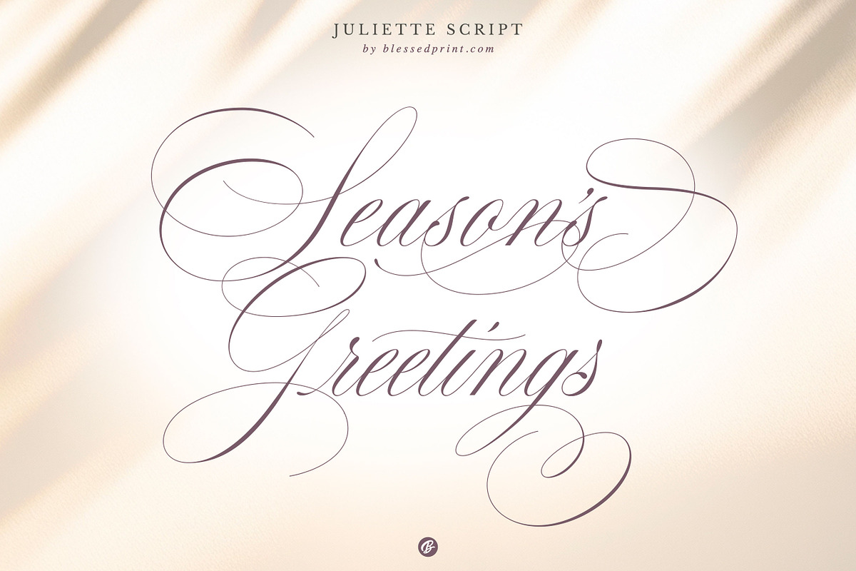 Juliette – Romantic Wedding Script, a Script Font by Blessed Print (Photo 19 of 34)