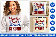 4th July SVG United We Stand Strong, an Object Graphic by Creative Arslan (Thumbnail 2 of 3)
