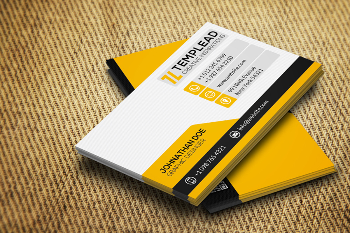 Corporate Business Card CM059, a Business Card Template by annozio (Photo 3 of 4)
