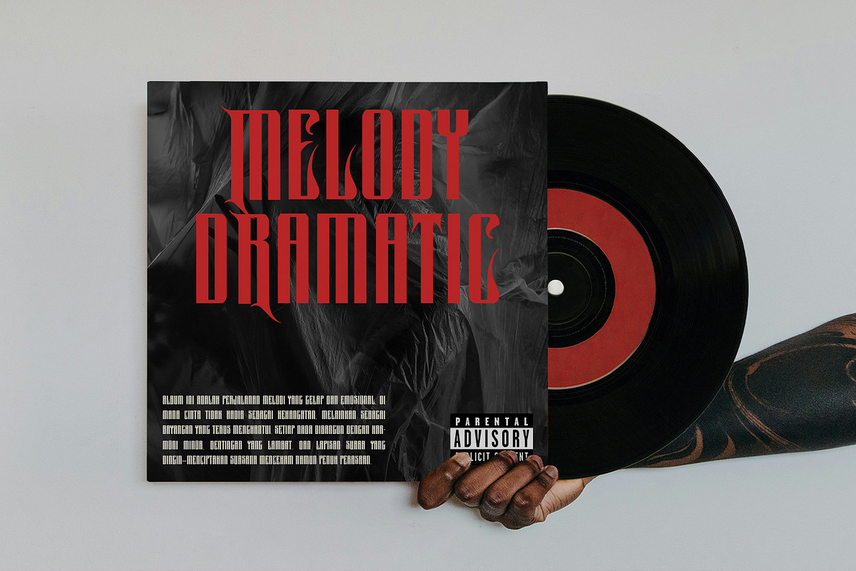 Qiropt Bold Modern Blackletter Font, a Blackletter Font by Maulana Creative (Photo 4 of 7)