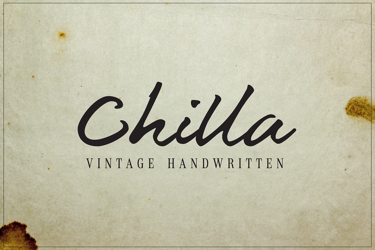 Chilla, a Handwritten Font by Muhammad Hastian (Photo 1 of 9)