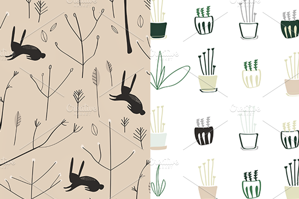 Spring Sprouts - Patterns, a Pattern Graphic by Shh! Maker Design (Photo 2 of 5)