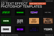 12 Text Effect Templates, a Brushes & More by iDoodle Studio (Thumbnail 1 of 6)