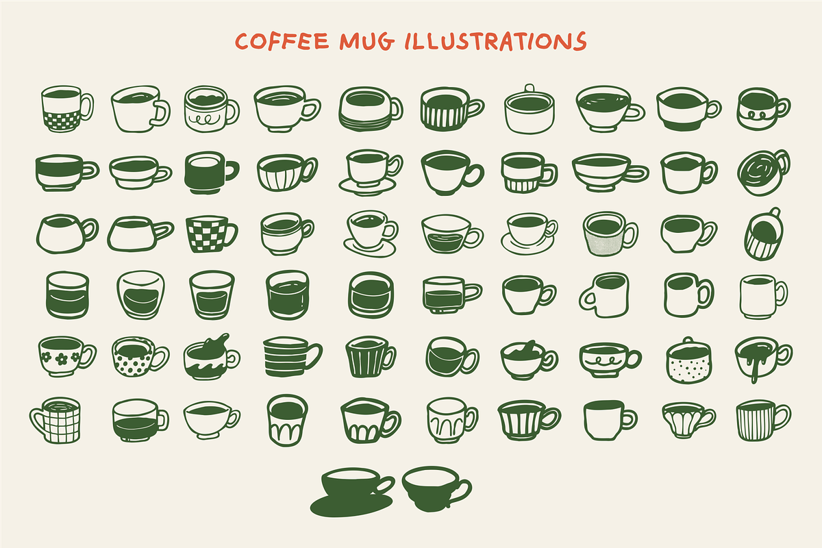 Cafe Branding: 153 Illustrations, a Food Illustration by 24Design Studios (Photo 2 of 9)