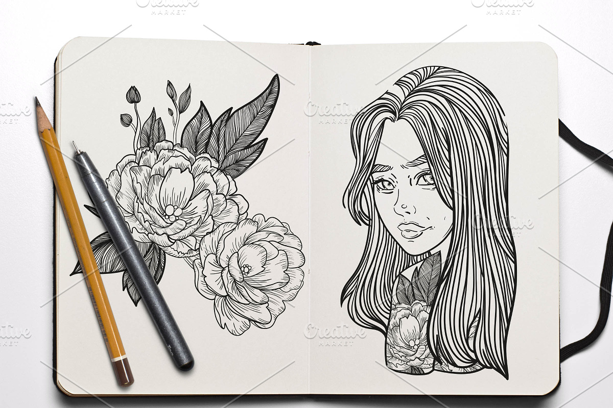 tattoo poster, a Person Illustration by Vavavka (Photo 2 of 8)