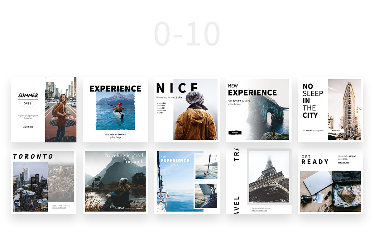 Travel Instagram Posts, a Social Media Template by Milos Knezevic (Photo 4 of 6)