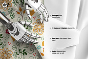 9 Robotic Arm Holding Fabric Mockup, a Mockup by GraphicVil (Thumbnail 2 of 12)