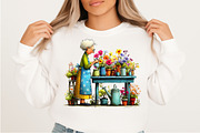 Whimsical Spring Garden Grandma Png, an Illustration by Craft Nest (Thumbnail 7 of 8)