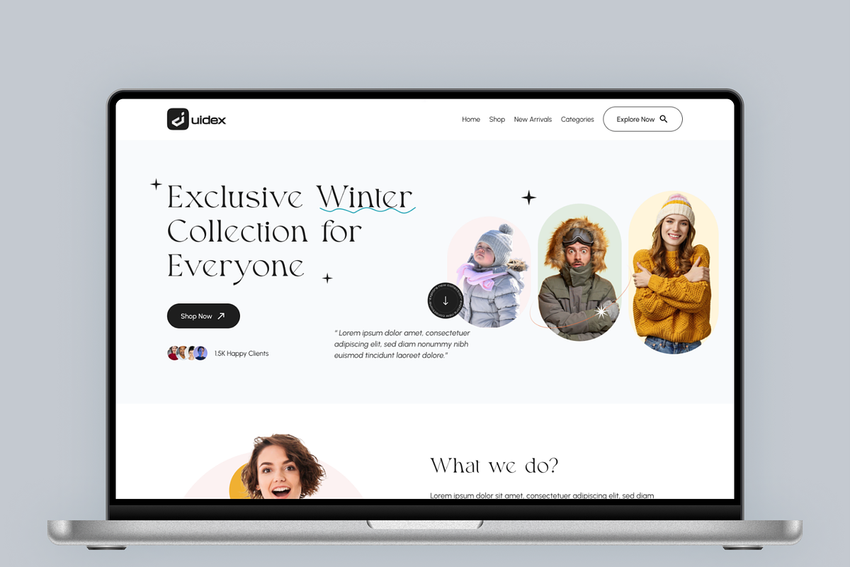 E-Commerce Landing Page Design, a Landing Page Template by UiDex (Photo 4 of 4)