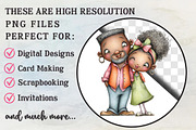 Black Men & Women Clipart Pack, a Person Illustration by RobertsArt (Thumbnail 2 of 6)