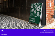 A-frame Mockup, a Product Mockup by mockstock (Thumbnail 1 of 2)
