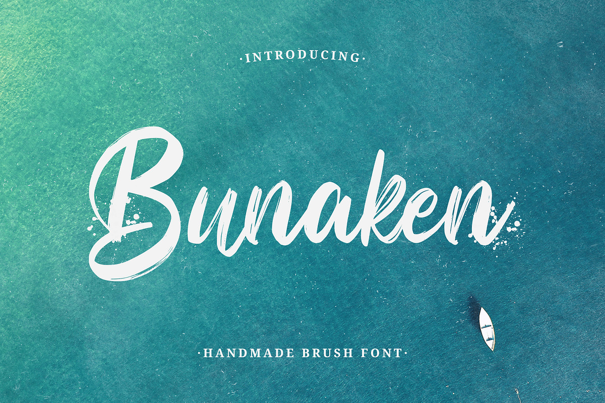 Bunaken - Handmade Brush Font, a Script Font by Typefactoryco (Photo 1 of 11)