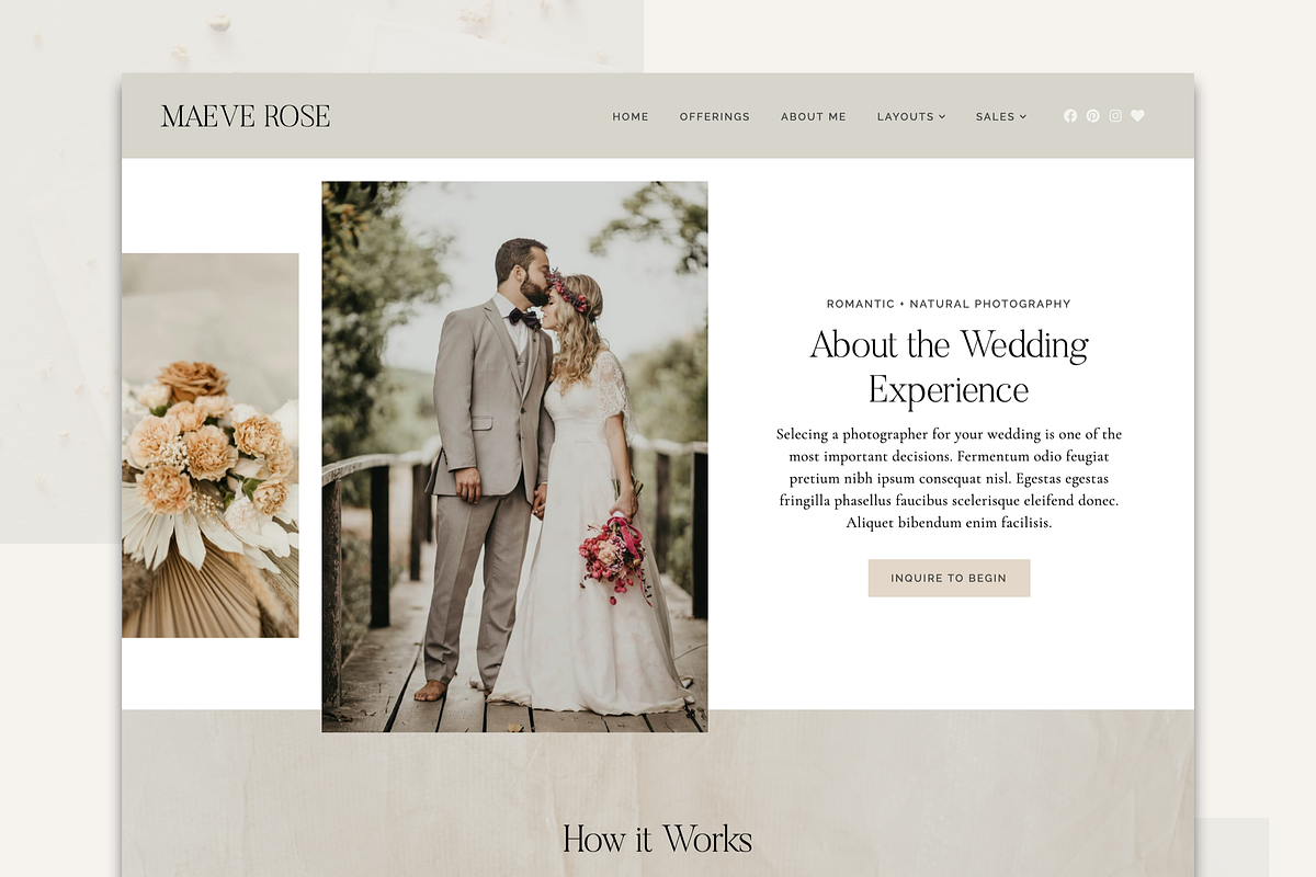 Maeve - Elementor Photography Theme, a WordPress Template by Pix & Hue (Photo 3 of 4)