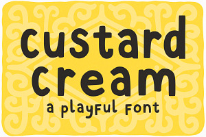 Custard Cream - A Playful Font