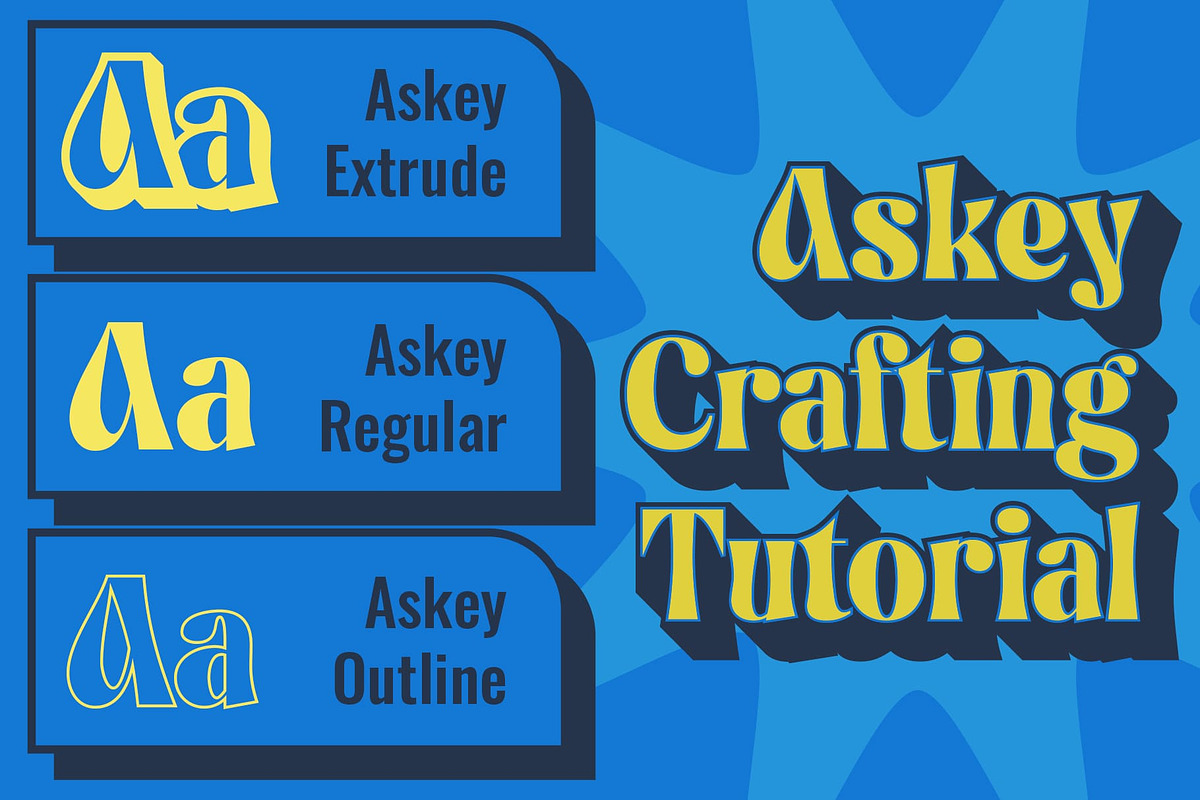 Askey 3D, a Serif Font by Craft Supply Co. (Photo 2 of 8)