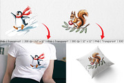 Watercolor Christmas Animal, a Graphic by Artnoy (Thumbnail 3 of 5)