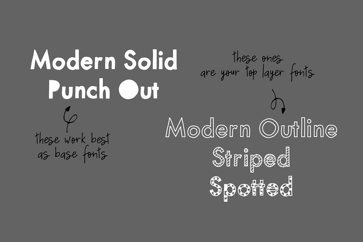 Mix Modern — A Layering Fonts Family preview 6