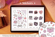 Digital Reading Journal – Purple, a Stationery Template by Aurelie Maron (Thumbnail 9 of 9)