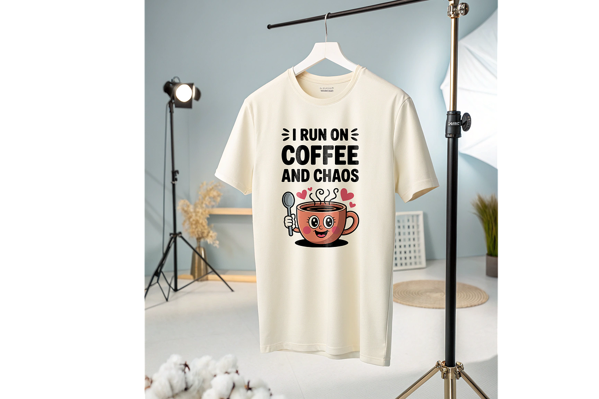 Coffee Chaos Cute Quote SVG Design, an Object Illustration by Annudesign (Photo 10 of 10)