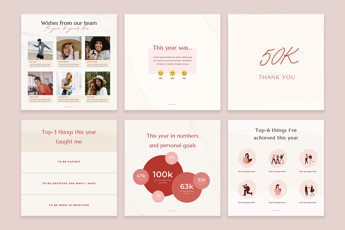 Year In Review Templates | Canva, a Social Media Template by Ralony (Photo 7 of 9)