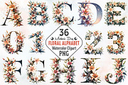 mother's day floral alphabet png, an Illustration by RobertsArt (Thumbnail 1 of 7)