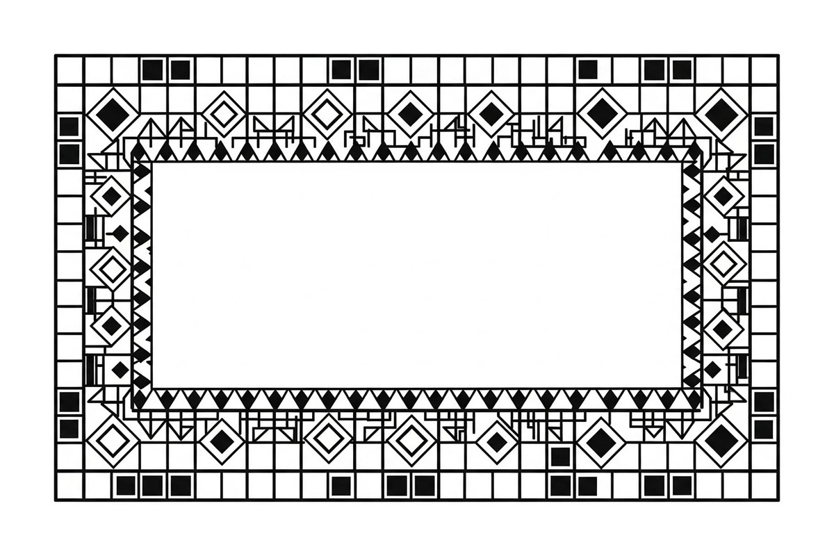 Geometric Border Frame Bundle, an Illustration by Designer_Momina (Photo 17 of 31)