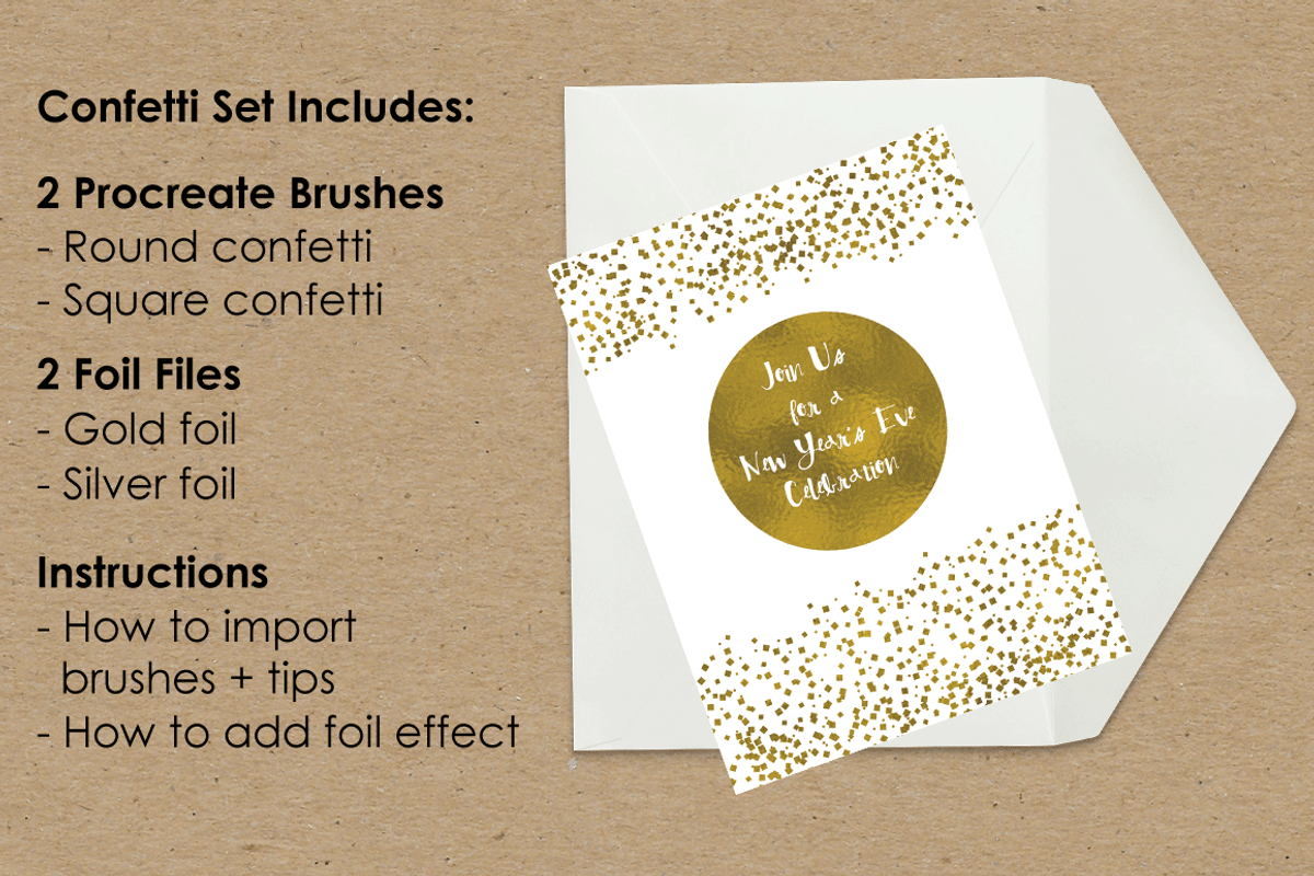 Procreate Confetti Brush Set preview 2