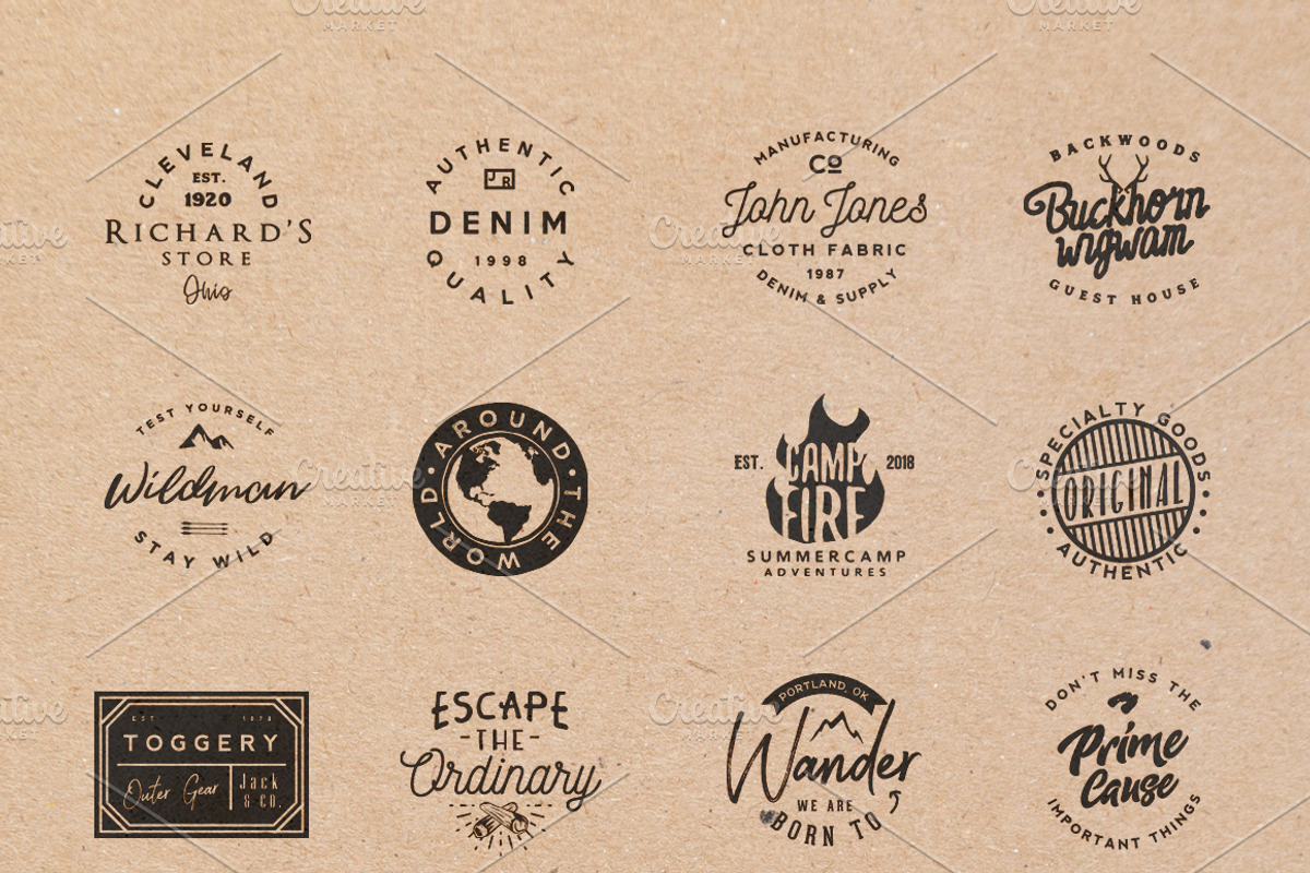 [vol. 3] 20 Retro Badges Templates, a Branding & Logo Template by Roman Paslavsky (Photo 2 of 9)