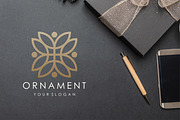 line art floral ornament - SVG file, a Branding & Logo Template by BARONSTD (Thumbnail 2 of 7)