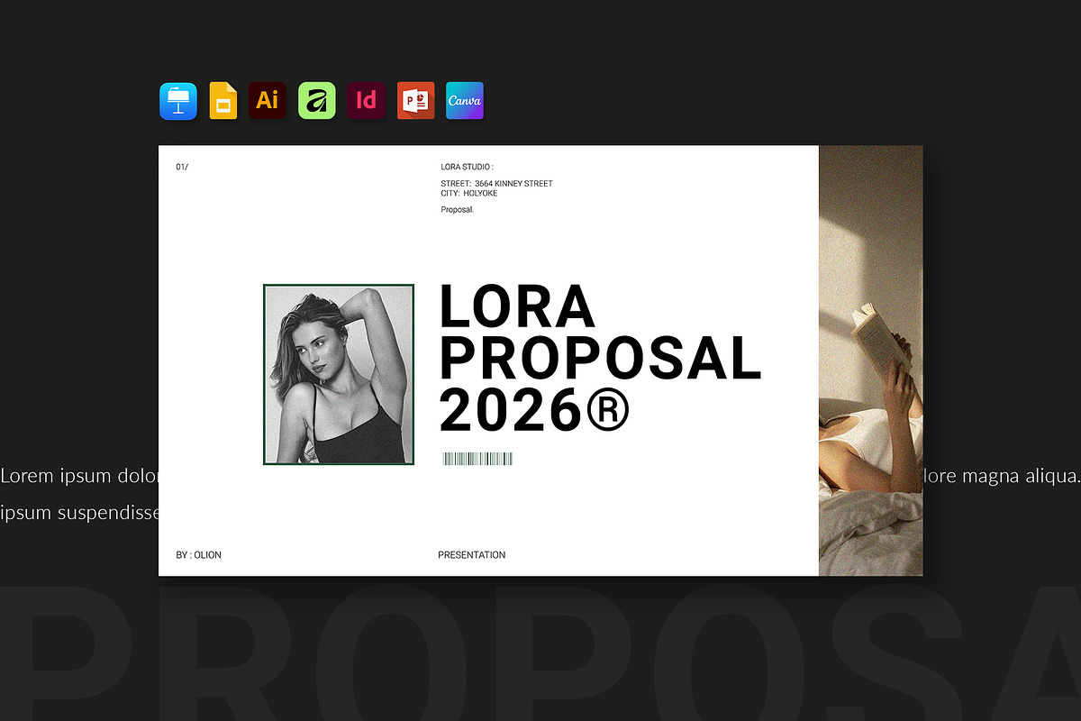 Minimal Proposal Presentation, a Presentation Template by Olion Lora (Photo 2 of 12)