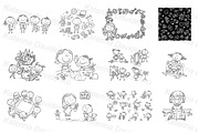 Creative doodle cartoon kids bundle, an Illustration by Bubert Art (Thumbnail 4 of 5)