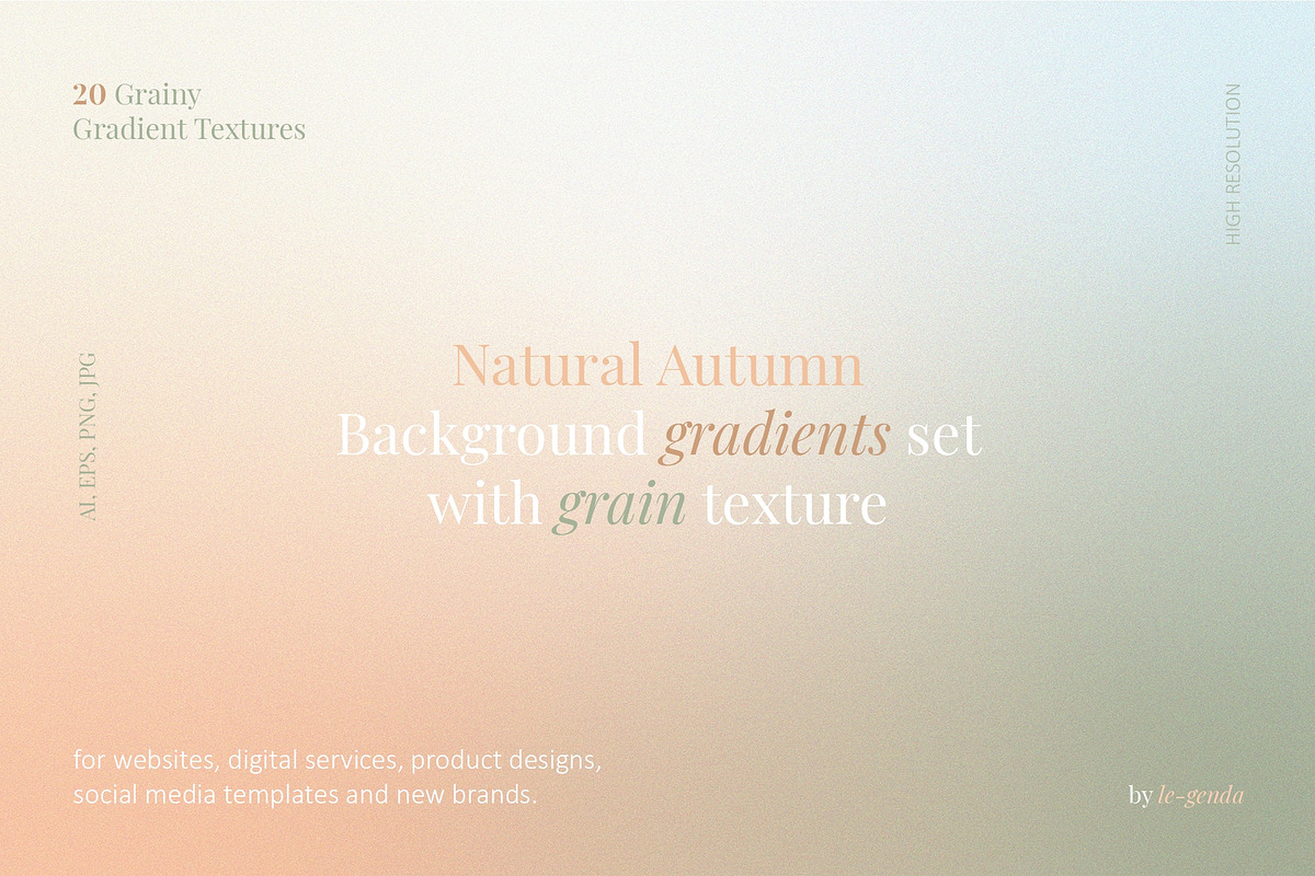 20 Natural Autumn Noise Gradients, a Texture Graphic by le-genda (Photo 1 of 11)
