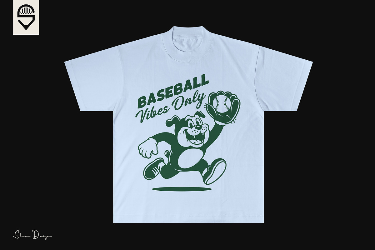 Funny Dog Mascot — Catching Baseball, a Sport Illustration by shaondesigns (Photo 3 of 4)