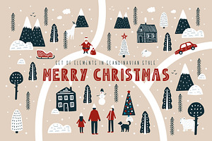 Merry Christmas - Scandinavian Set